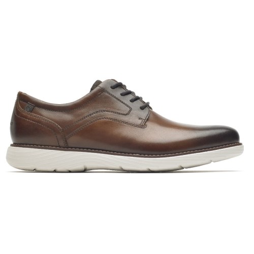 Rockport Garett Plain Neus Oxford Schoenen Heren Donkerbruin | NL421I068