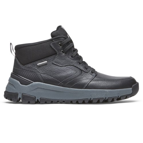 Rockport Glastonbury Mid Waterdichte Laarzen Heren Zwart | NL6O8I51M