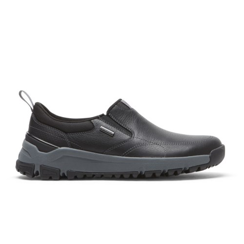 Rockport Glastonbury Waterdichte Slip On Sneakers Heren Zwart | NL9I658M2