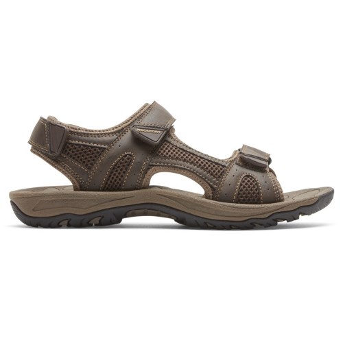 Rockport Hayes Quarter-Riemen Sandalen Heren Donkerbruin | NL1O5I206