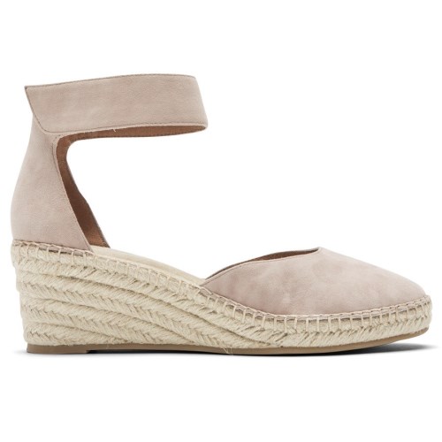 Rockport Marah Ankle Riemen Sleehak Sandalen Dames Beige | NL398162M