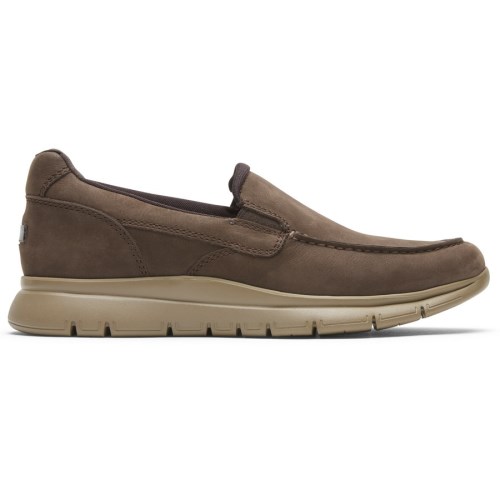 Rockport Primetime Moc Slip On Sneakers Heren Donkerbruin | NL2869I51