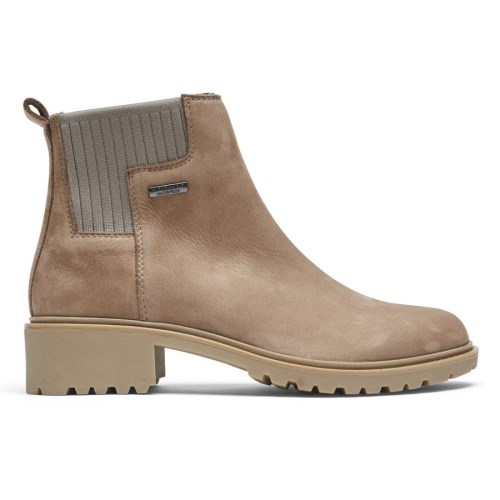 Rockport Ryleigh Waterdichte Laarsjes Dames Lichtbruin | NL0MI169O