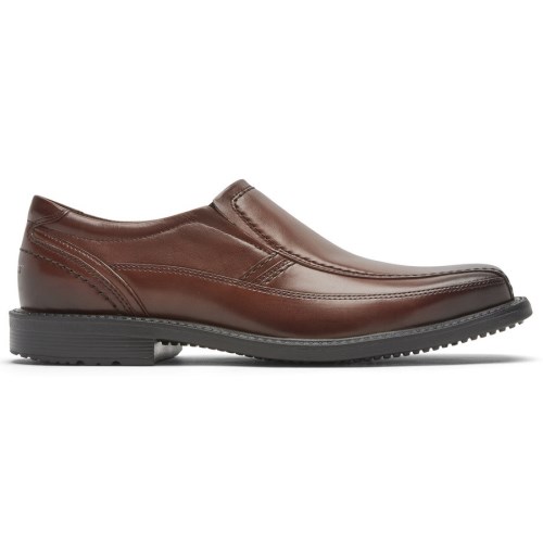 Rockport Stijl Leader 2 Bike Neus Slip-On Loafers Heren Donkerbruin | NL1MIO265