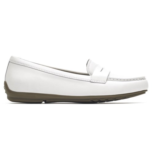 Rockport Total Motion Driver Penny Loafers Dames Wit | NL06512OI