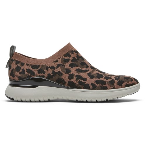 Rockport Total Motion Sport High Slip On Sneakers Dames Leopard | NL5102O9I