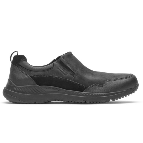 Rockport Total Motion Trail Waterdichte Slip On Sneakers Heren Zwart | NL862O5MI