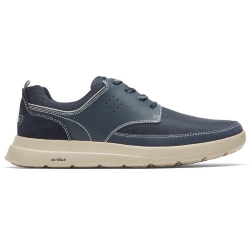 Rockport truFLEX Cayden Plain Neus Sneakers Heren Donkerblauw | NL8I02O6M