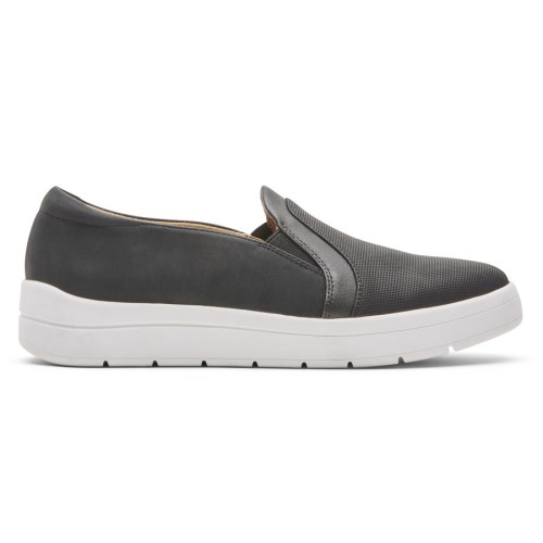 Rockport truFLEX Navya Slip On Sneakers Dames Zwart | NL2M51O60